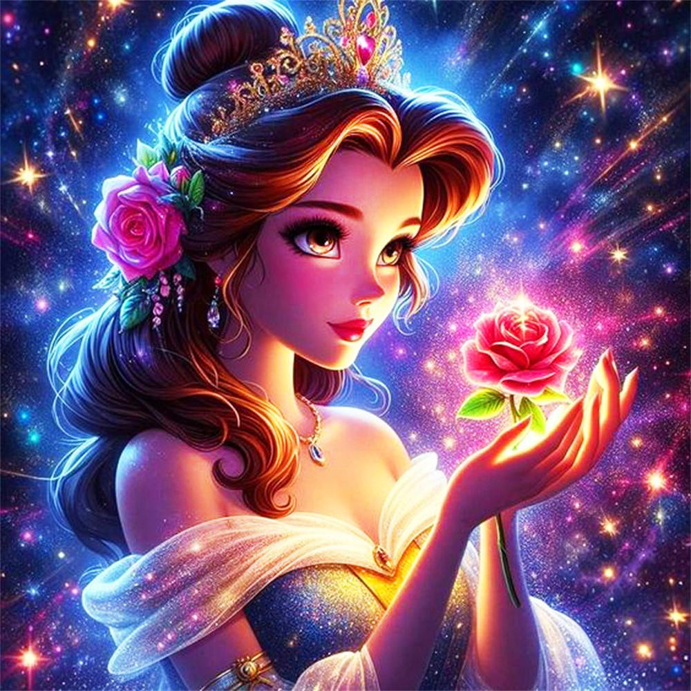 Disney Full Drill Diamond Painting Cartoon Elsa Rhinestone Pictures Embroidery Princess 5D DIY Mosaic Art Jasmine Decor for Home