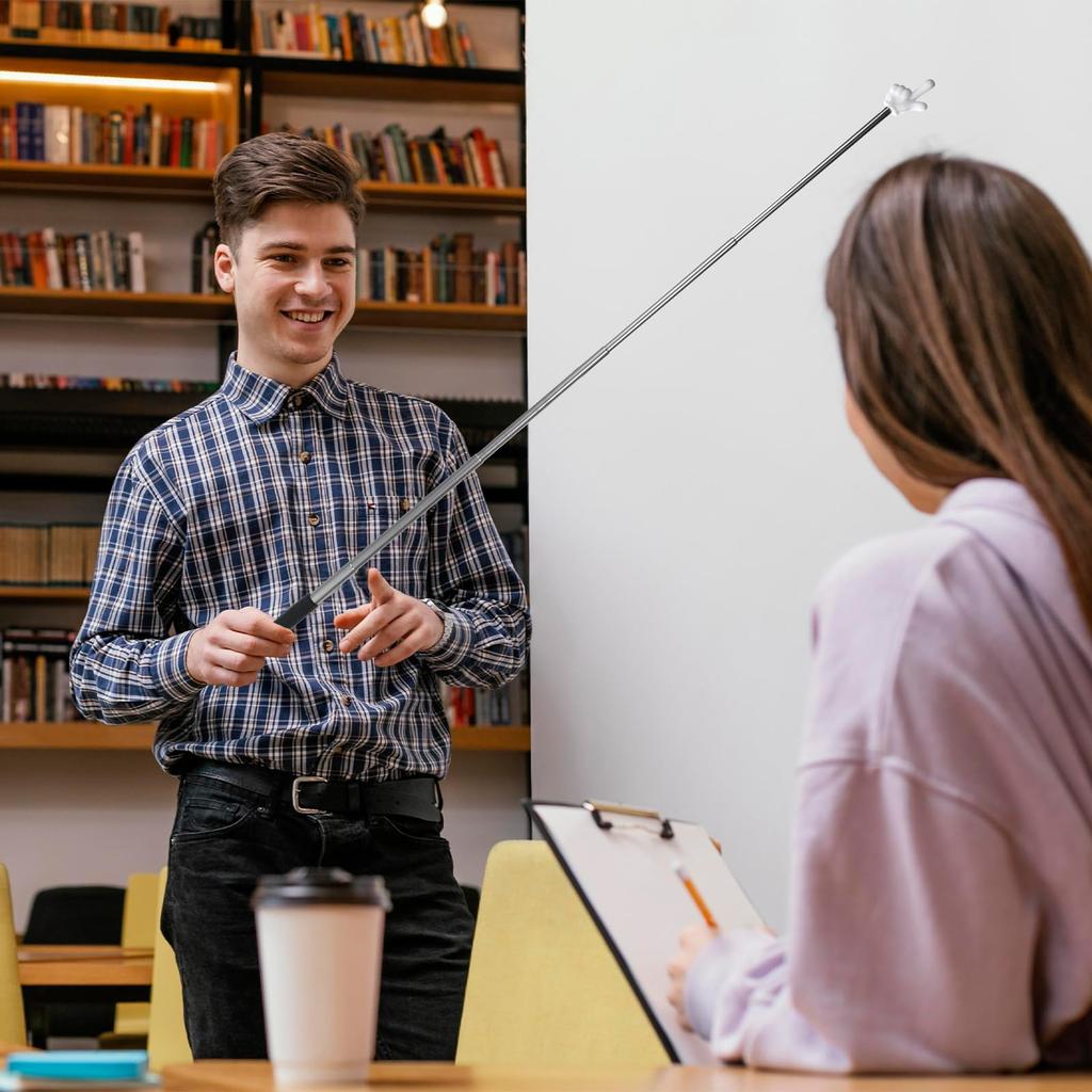 Telescopic Teachers Pointer Extendable Hand Pointer Stick Mini Classroom Finger Pointer Stick for Elementary School Kindergarten