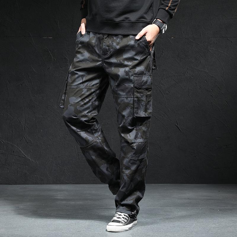 Outdoor Multi-pocket Overalls Men's Spring and Autumn Straight Loose Casual Mountaineering New Summer Thin Pants