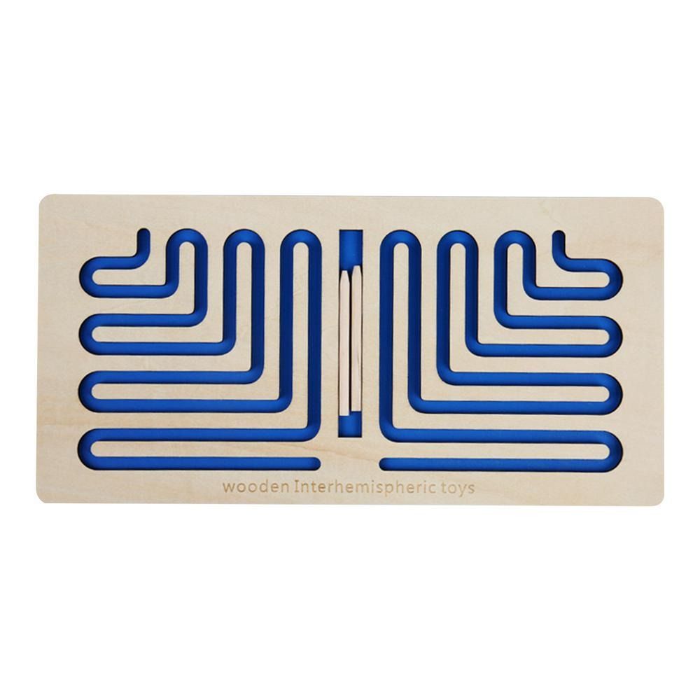 

Trajectory Control Left Right Brain Puzzle Pen Movement Wooden Learning Toy Children Gift