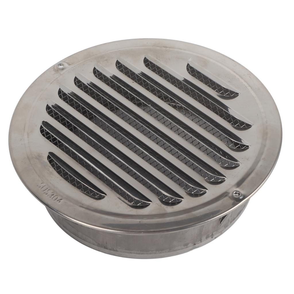 Air Ventilation Cover 304 Stainless Steel Round Exhaust Duct Grill Cap for Kitchen and Bathroom