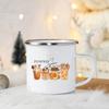 Tis The Season Enamel Mug Pumpkin Spice Fall Coffee Mug Cute Autumn Coffee Latte Cup Campers Gifts Ideas Cup Autumn Drinks