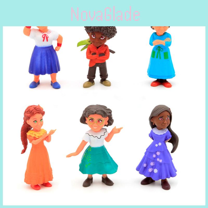 Disney Encanto Pvc Doll Collection Figures For Kids Set Of 6 Madrigal Character Toys With Accessories