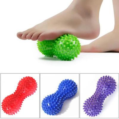 Balle de Massage en PVC en forme d'arachide, Yoga, Fitness, relaxation du Stress, masseur à pointes pour le corps
