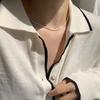 Sparkling Silver Bare Chain Plain Necklace Women's Summer 2025 New Light Luxury Niche Design Simple Collarbone Chain