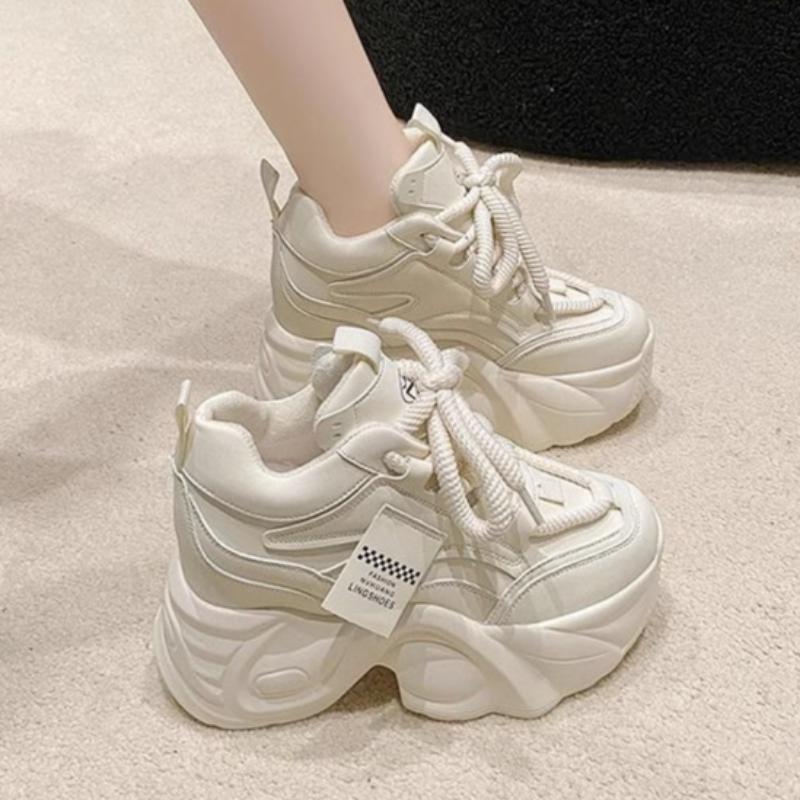 Summer Height-enhancing Shoes for Women with Thick Soles, Small-sized High-heeled Dad Shoes, Versatile Sports Casual Shoes