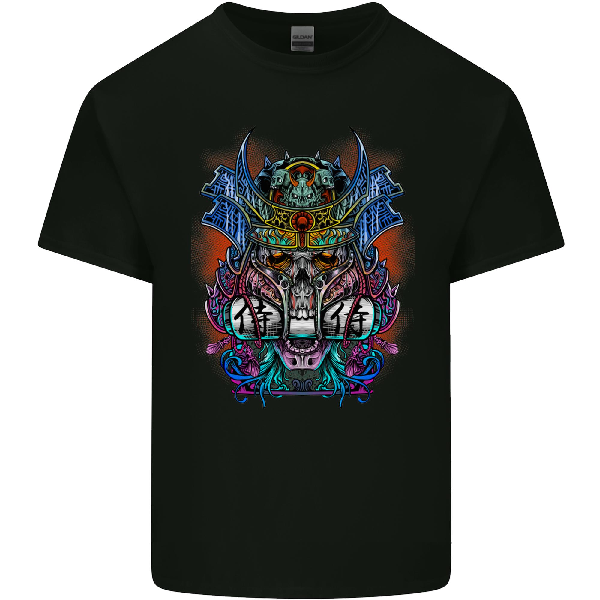 Samurai Skulls Japan Japanese MMA Unisexs Light Cotton TShirt S