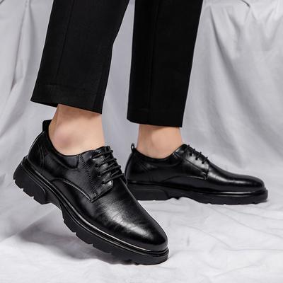Nieuwe heren leren schoenen Modieuze minimalistische en veelzijdige stijl Dagelijks kantoor outdoor vrije tijd zakelijk bruiloft herenschoenen