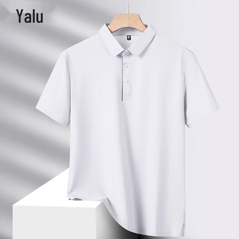 Men s Ice Silk Seamless Polo T-Shirt 4XL