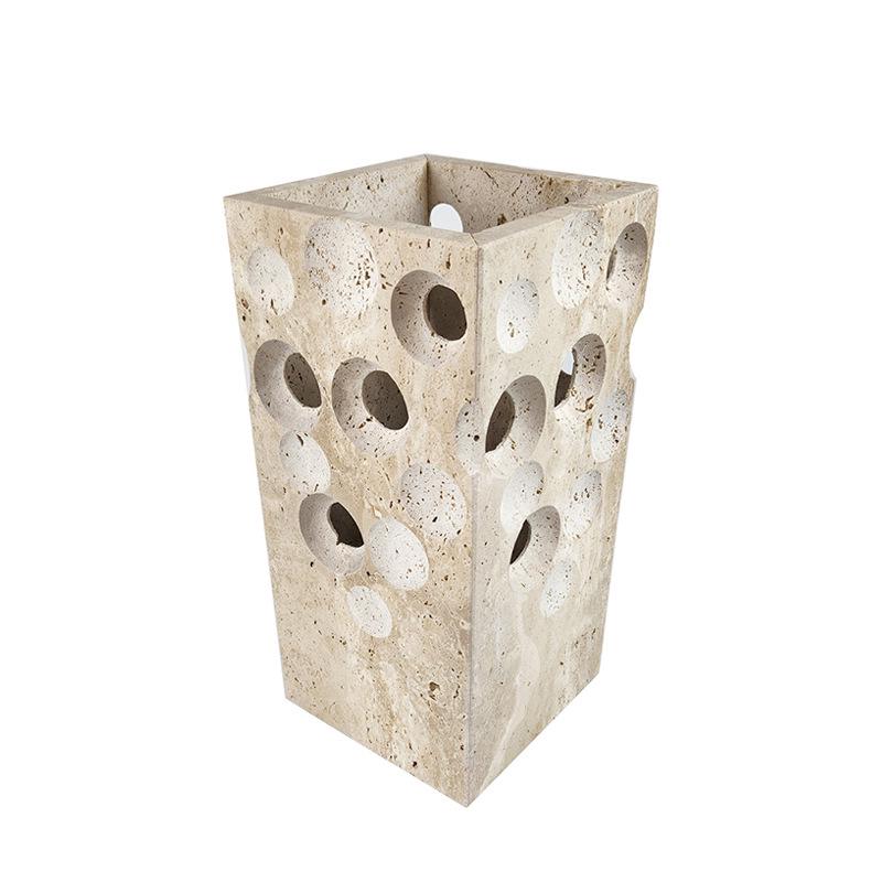 Meibao Geometrisk Marmorvas för Blomsterarrangemang - Hem-, Hotell- eller Showroomdekor