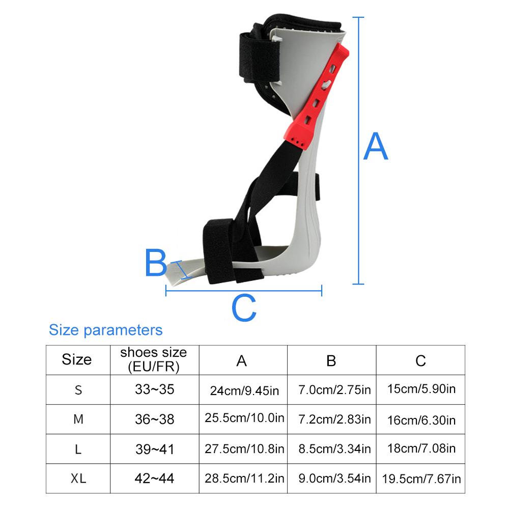 Afo Drop Foot Ankle Orthosis Support Feet Splint For Foot Walking With Shoes Or Sleeping For Stroke Hemiplegia For Men And Women