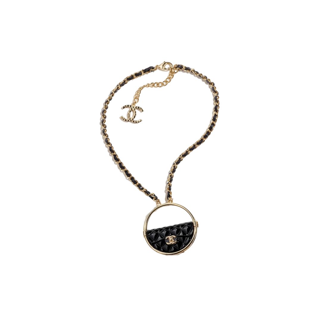 

Chanel Crossbody Bag Style Necklace Women necklace Black AB9845-B09916-NL694 Black,F