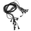 10pcs 2pin BW Hearing Aids Receiver Wire Heat Resistant Good Sound Transmission Effect Sound Amplifier Cord Black