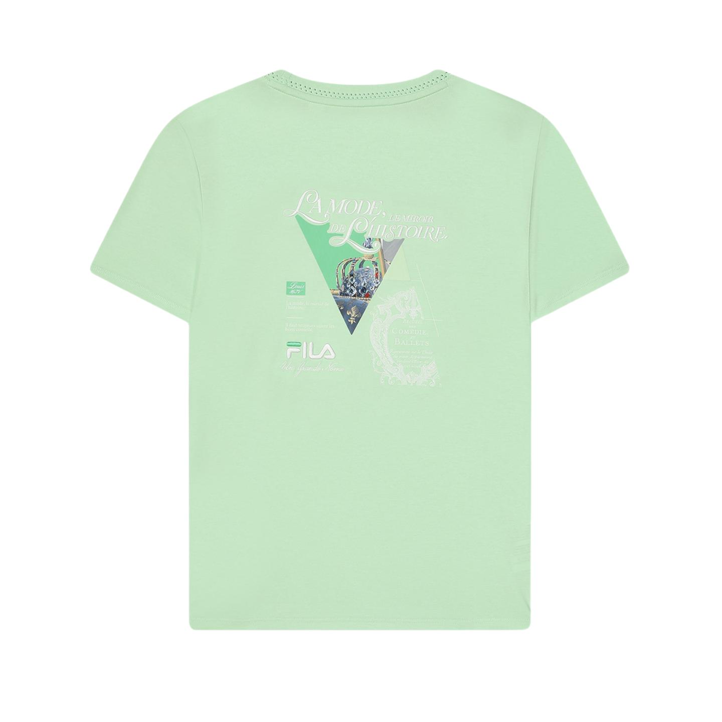 

New FILA T Shirts Women s Joyful Green F11W428105FLG 165/84A/M