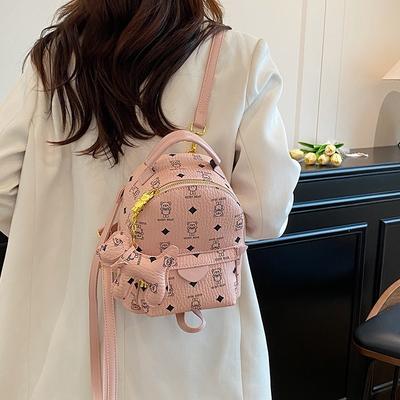 Backpack Women's Backpack Women's New Fashion High-end School Bag College Student Travel Handbag Tide