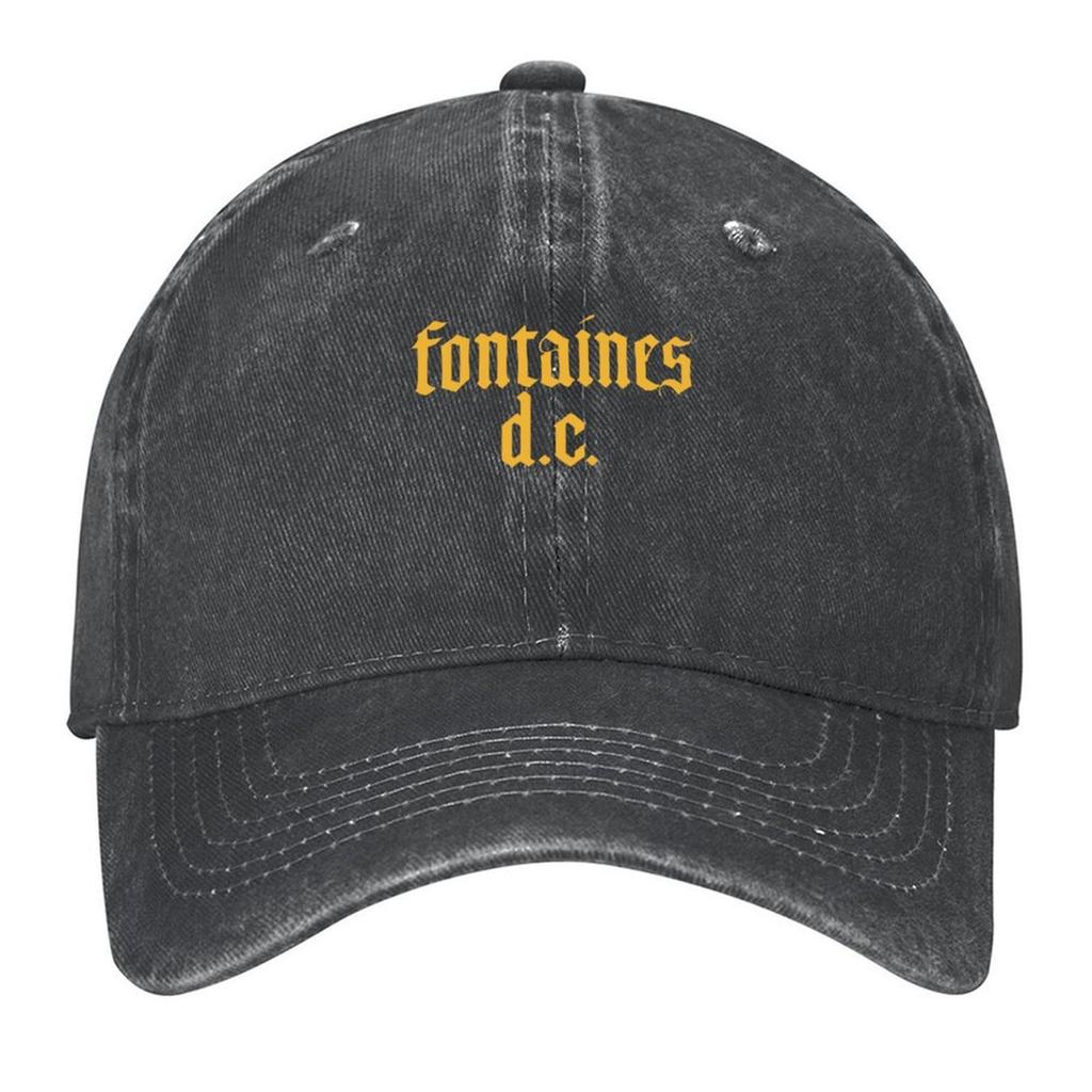 2026 Fontaines D.C. T-shirt con logo (logo più piccolo) Berretto da Baseball Visiera Termica Cappello Vintage da Uomo Cappello da Golf Berretti da Uomo Donna