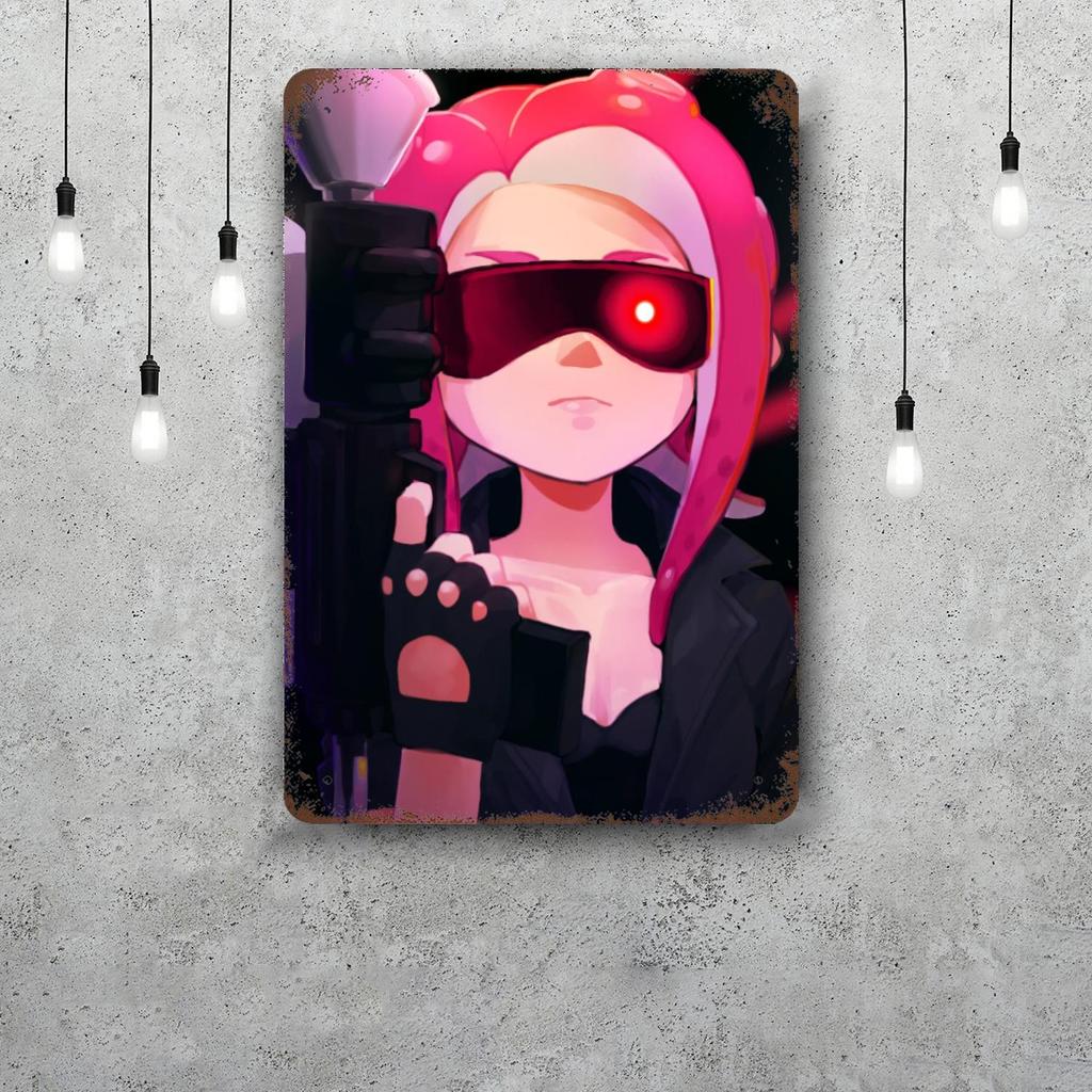 octo expansion video games Vintage Metal Tin Signs Posters Decor Retro Metal Plaque Wall Art Decor for Garage Bar