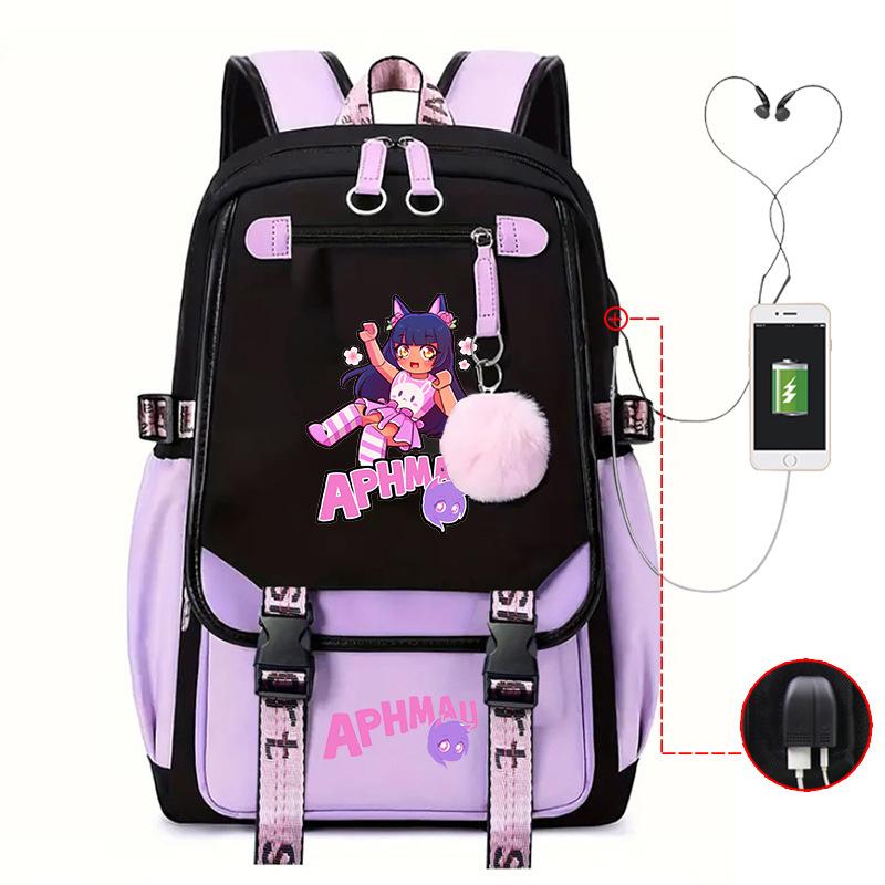 Cute Cartoon Junior High School Student Schoolbag Female Lightweight Large-Capacity Student Backpack
