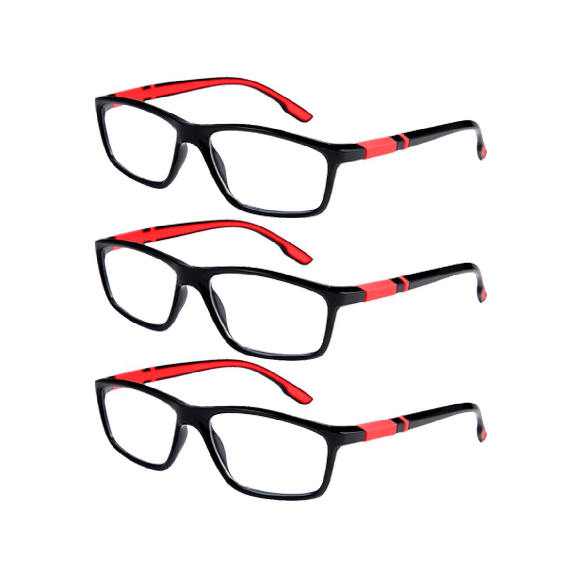 

3 шт. Спортивные ультралегкие спортивные очки для чтения из TR90, модные очки для чтения с защитой от синего света, спортивные оправы, унисекс, для мужчин и женщин 4.0