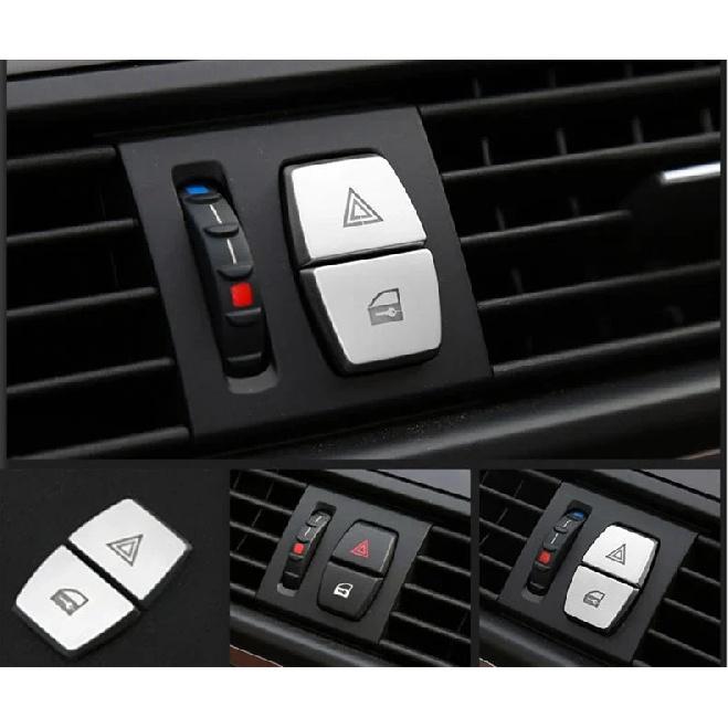 Car Central Handbrake Auto H Button Left side Covers Stickers Trim for BMW 5 series GT 5/6/7 series F10 F01 F02 X3 X4 X5 X6