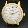 HAND-WINDING SWISS MENS REFURBISHED VINTAGE WHITE COLOR DIAL WATCH a707354-1