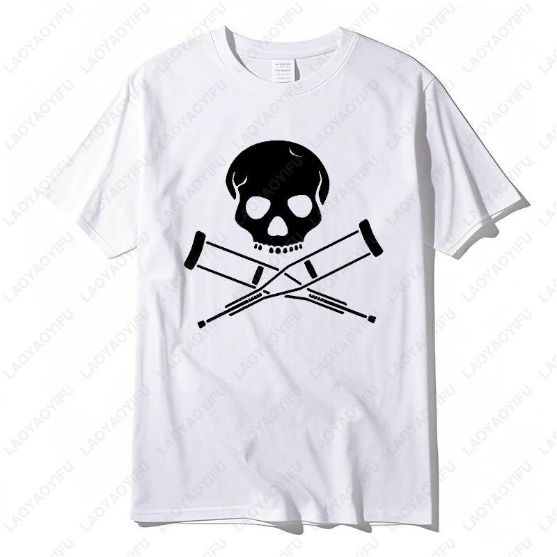 Jackass Pirat Rolig Jul Julklapp Födelsedags T-shirt Retro Bomulls T-shirts Punk Dödskalle Grafisk T-shirt Kvinnor Män Casual Camisetas