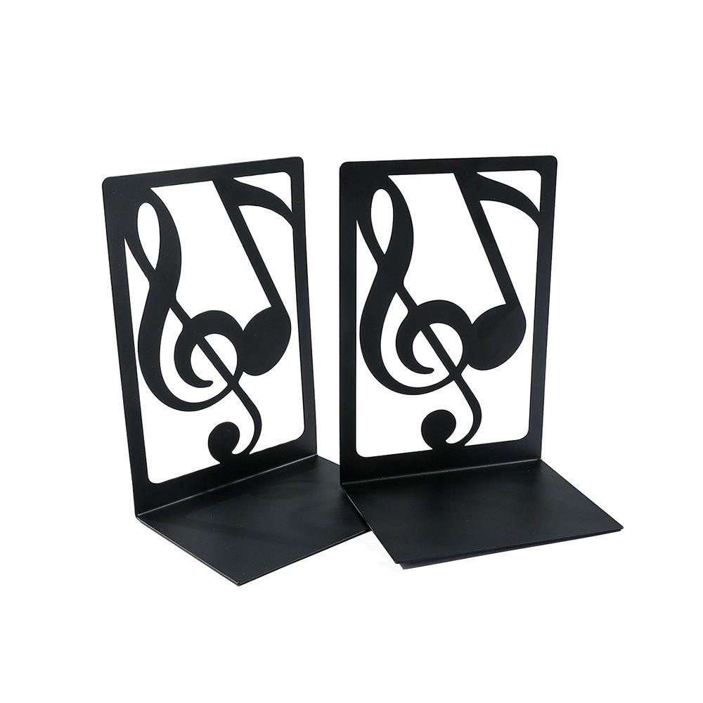 1 Pair L-Shape Piano Key Bookend Artistic Music Score Book Holder Book Enthusiasts