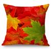 18" Autumn Maple Leaf Red Orange Fall Leaves Decorative Sofa Throw Pillow Cover Hot Sale Cotton Linen Office Chair Cushion Cover