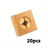 20pcs Gift Boxes with Clear Window Square Treat Boxes Foldable Boxes Kraft Paper Gift Packing Boxes for Weddings Parties Birthdays Jewelry Making