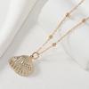 Summer Ocean Resort Seashell Pearl Pendant Necklace - High-End Luxury for Women