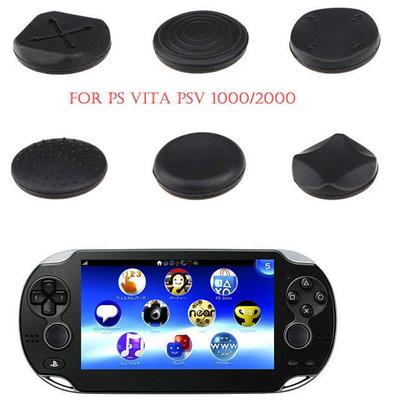 6 Stück/Set Silikon-Daumenstick-Kappen für PS Vita 1000/2000 Analog-Controller Schutzhülle für Daumensticks
