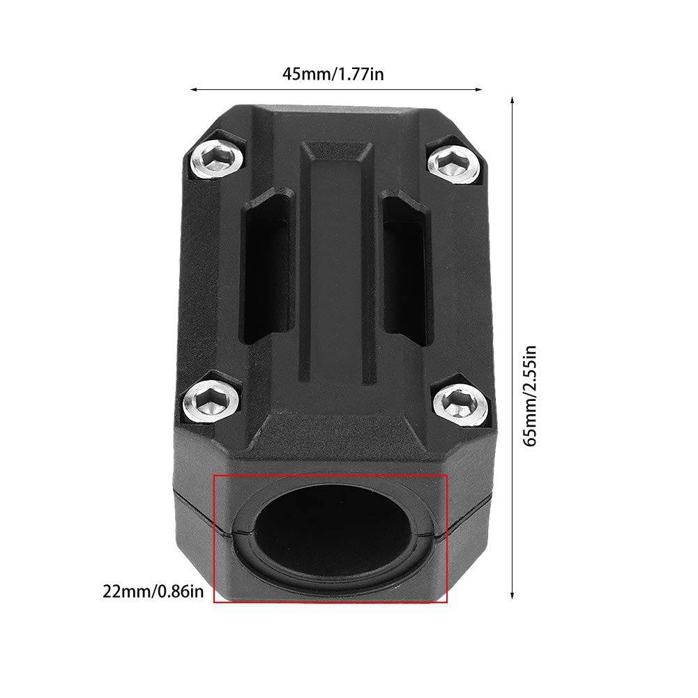Clyfanesy Motorcycle Bumper Decoration Block Abrasion Resistant Scratch Resistant Universal Motorcycle Bumper Decoration Block