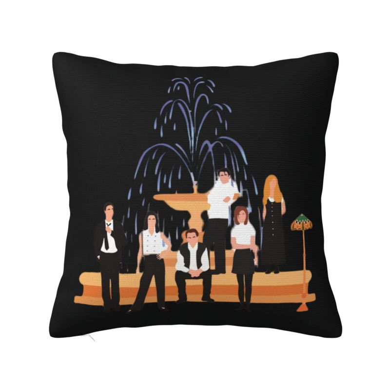 Nordic Style Funny TV Show Friends Collage Cushion Covers xcm Velvet Pillow Case for Sofa Square Pillowcase Home Decorative