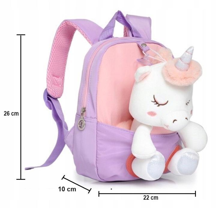 Plecak Unicorn Dla Przedszkolaka 2W1 Z Maskotką