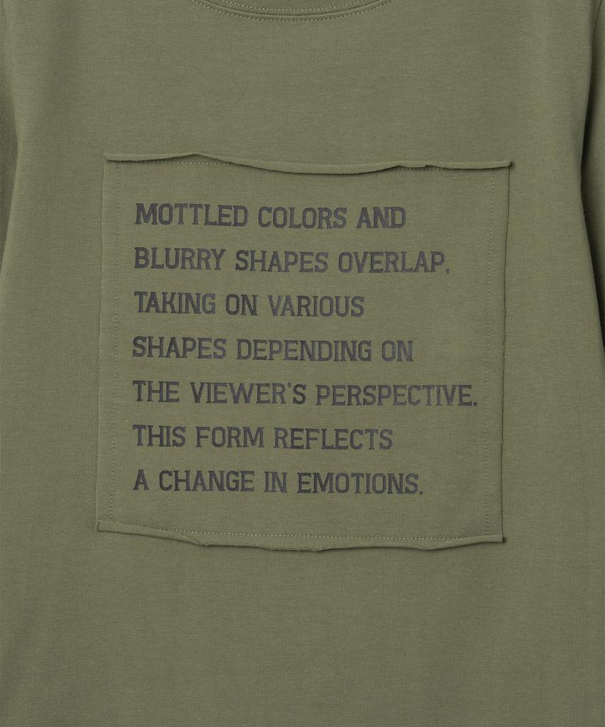 MILLO WOMEN Layered Lettering T-Shirt [Khaki]