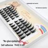 Glue-Free Self-Adhesive Dense False Eyelashes - Big Devil Comic Edition for Easy Three-Step Application