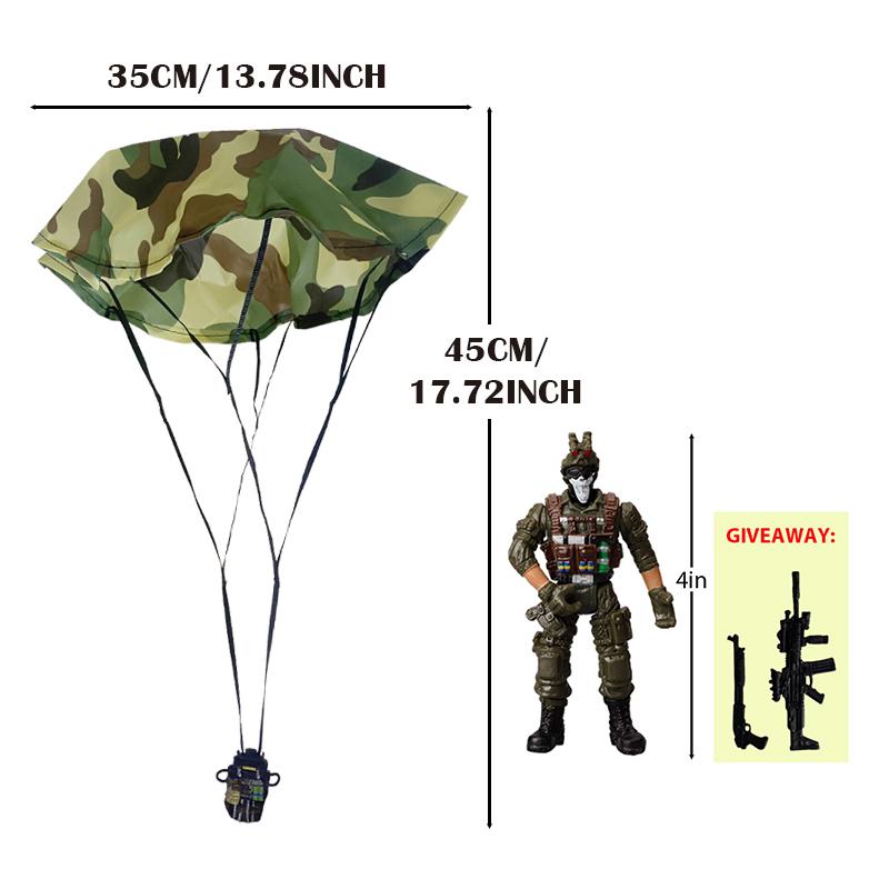 Parachute Toy Army Police Military Snow Navy Soldier Action Figure Toy Hand Throwing Kids Game for Boy Children Christmas Gift