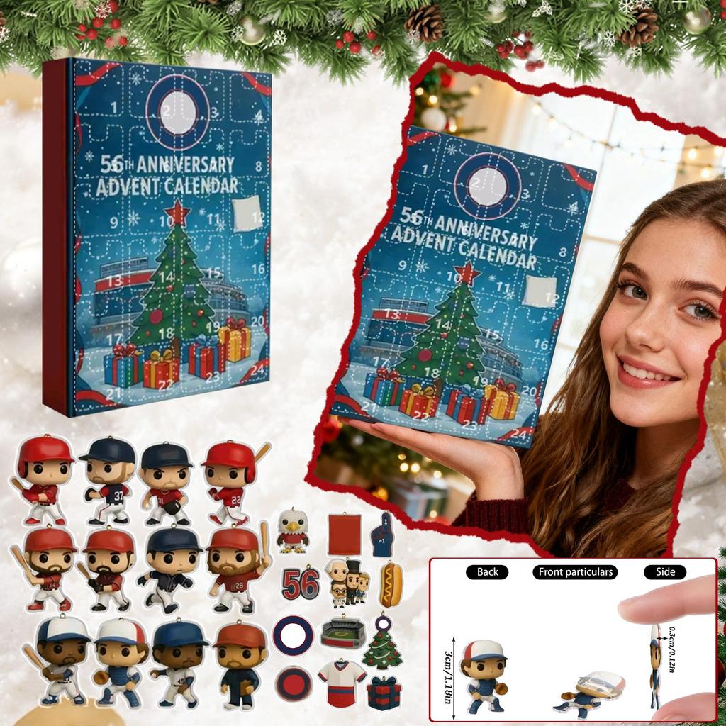 2D Ankunftskalender Enthält 24 Ankunftskalender, Countdown-Kalender und Überraschungs-Sammelobjekte