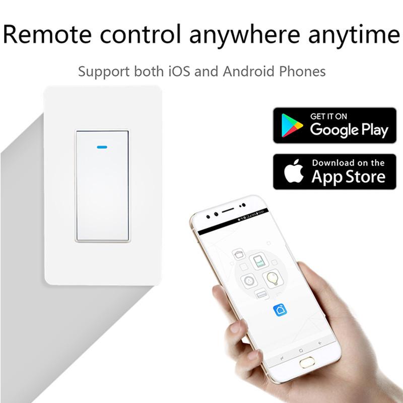 US Standard WiFi Smart Switch with Voice Control & App Remote Control