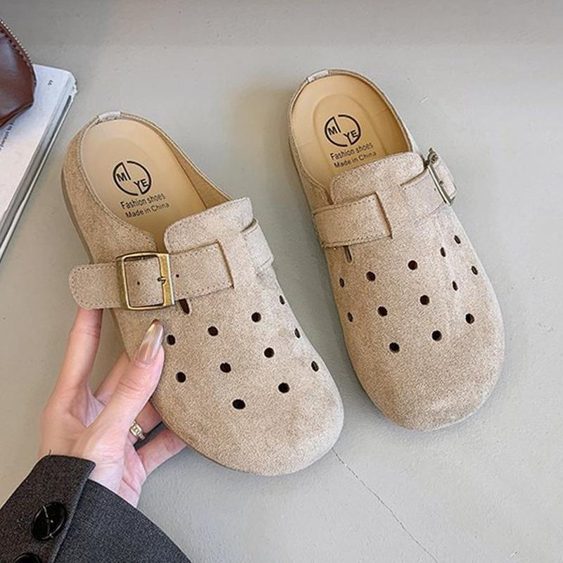 Fashion Shevalues 2025 Summer Women's Clogs Slippers With Adjustable Buckle Casual Outdoor Slides Soft Sole Comfortable Women's Sandals