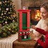 Decorazione da Tavola di Natale Calendario dell'Avvento con Camini di Babbo Natale, 24 Giorni Calendario dell'Avvento di Claus Centrotavola Festivo di Natale per Festa di Festa