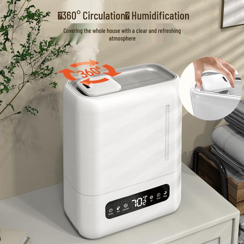 Smart Silent Humidifier: Large Capacity, Aromatherapy, Air Purifier, Bedroom, Constant Humidity, High Mist Output