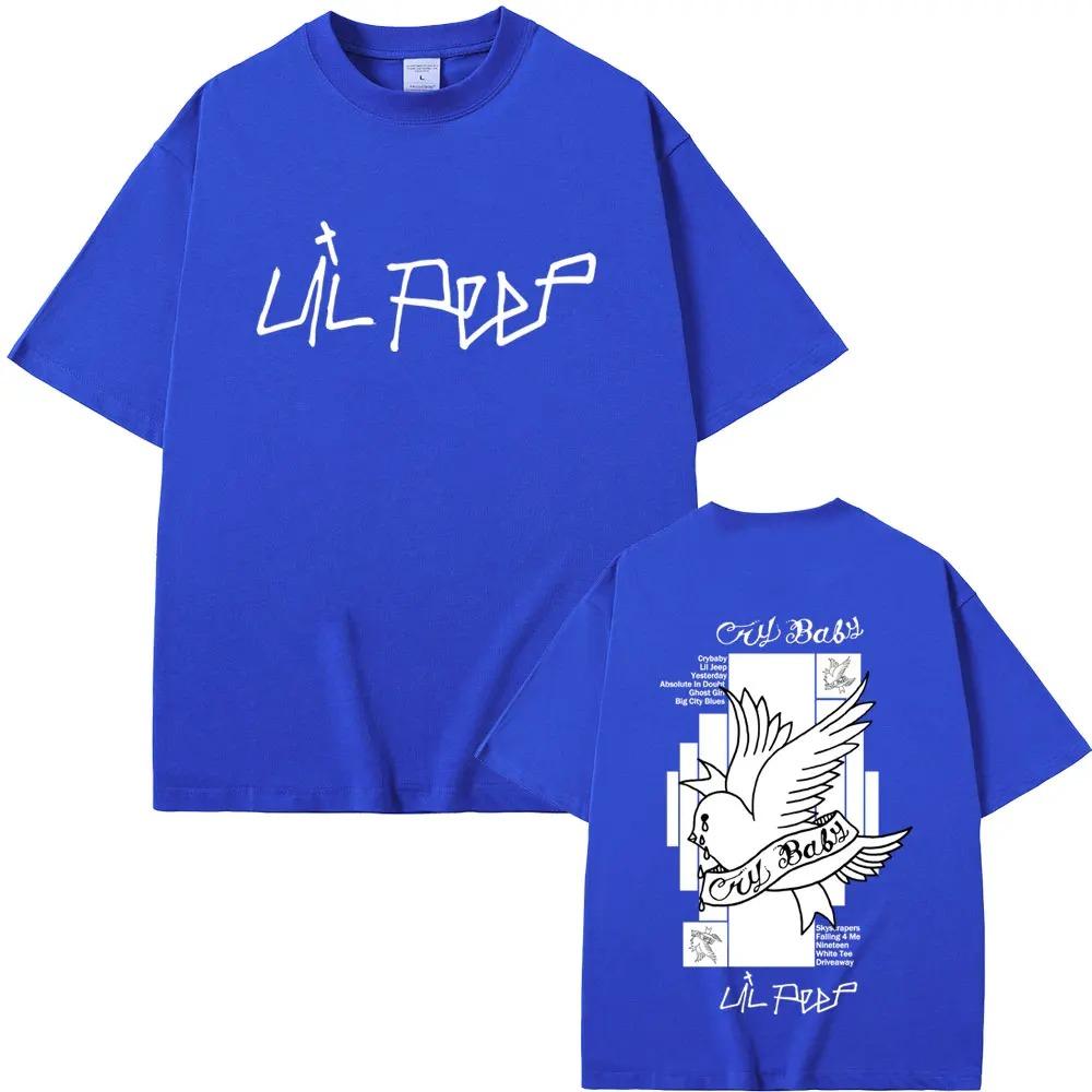 Lil Peep Crybaby Graphic Tee Emo Rap Merch Hip Hop Vintage Oversized Unisex Cotton Comfortable Fashion Women And Men Tshirts