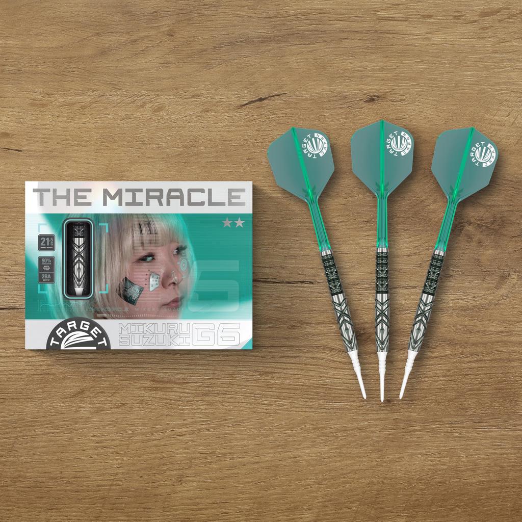 TARGET THE MIRACLE GEN6 2BA SOFT TIP DARTS Miracle G6 Soft Tip 90% 21.5G (The Darts)