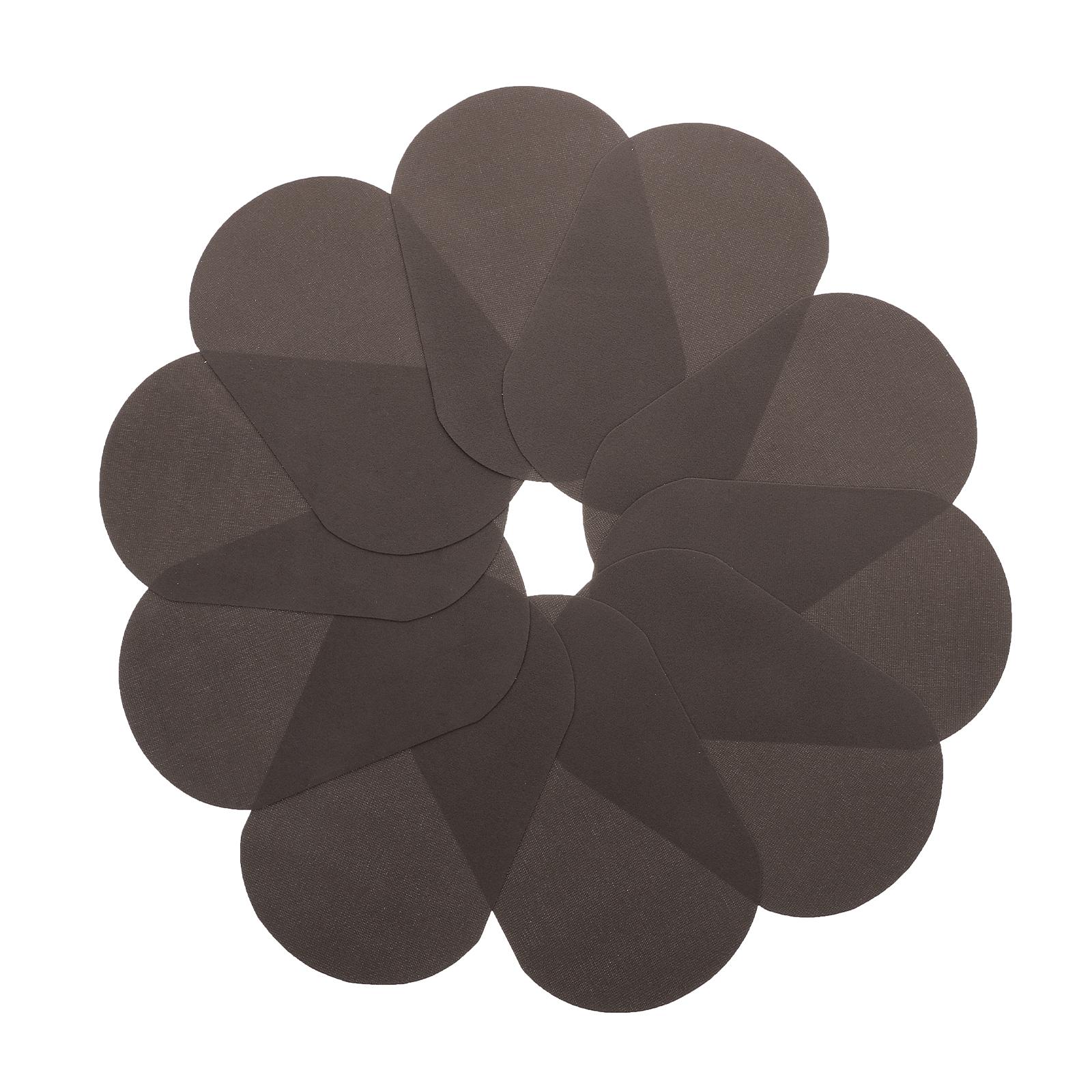 

10Pcs Elliptical Iron on Patch Clothes Elbow Knee Repair Applique for Denim Jeans Pants Hole Repair Sewing Accessory темно-сірий колір