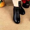 New Versatile Platform Short Boots Trendy Small Spring and Autumn Single Boots Soft Leather Flat Bottom Martin Boots Women