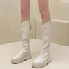Fashion Versatile But Knee Boots Women's 2025 Summer New Retro Thin Small Thick-soled Heightening Knight Boots