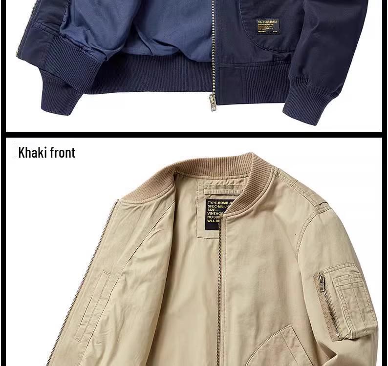 Men's Fashion Baseball Jacket - Spring, Autumn, Winter Casual Pilot Style