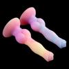 Mixed Color Luminous Alien Harem Anal Plug Collection Adult Sex Toy SM Female Masturbator Dildo