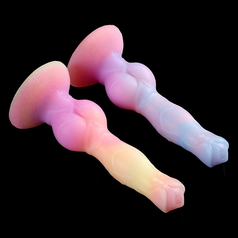 Mixed Color Luminous Alien Harem Anal Plug Collection Adult Sex Toy SM Female Masturbator Dildo